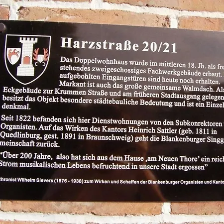 Fewo Am Neuen Thore I Erdgeschoss * Blankenburg (Harz)